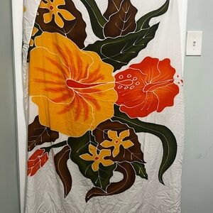 Floral Print Swim Wrap